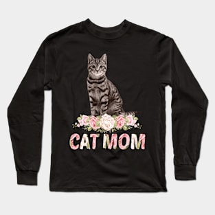 Cat Mom Long Sleeve T-Shirt